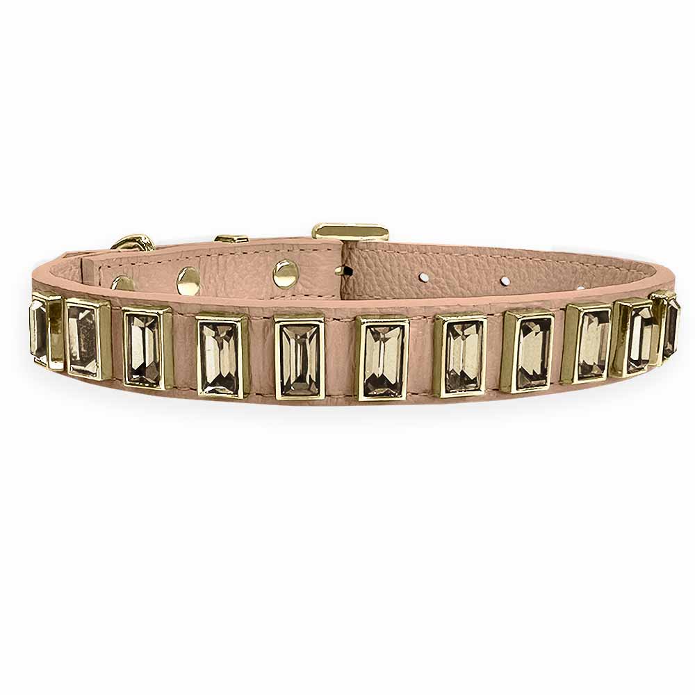 Coleira Personalizada para Cachorro com Strass | Ivy
