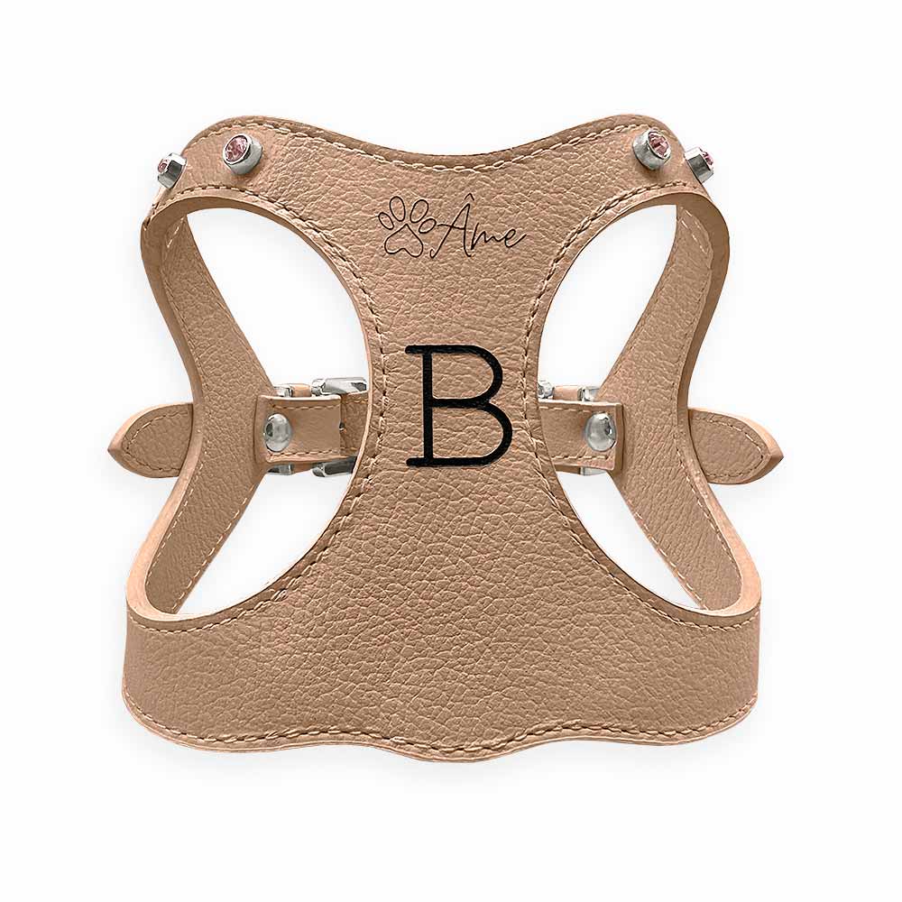 Peitoral de Couro para Cachorro Personalizado | Brownie