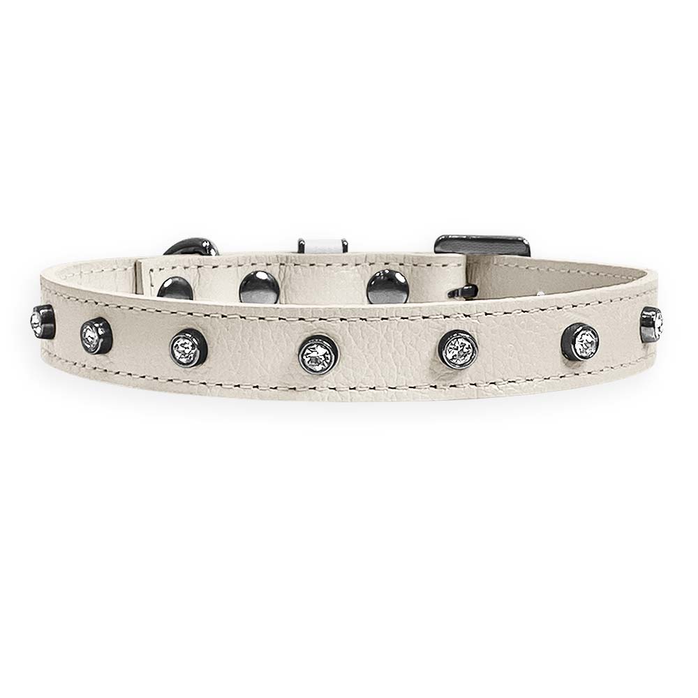 Coleira Personalizada para Cachorro com Strass | Alice