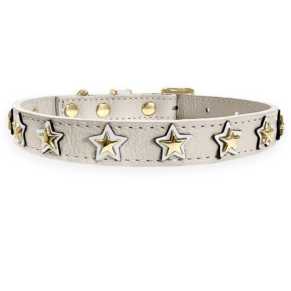 Coleira Personalizada para Cachorro com Estrelas | Órion