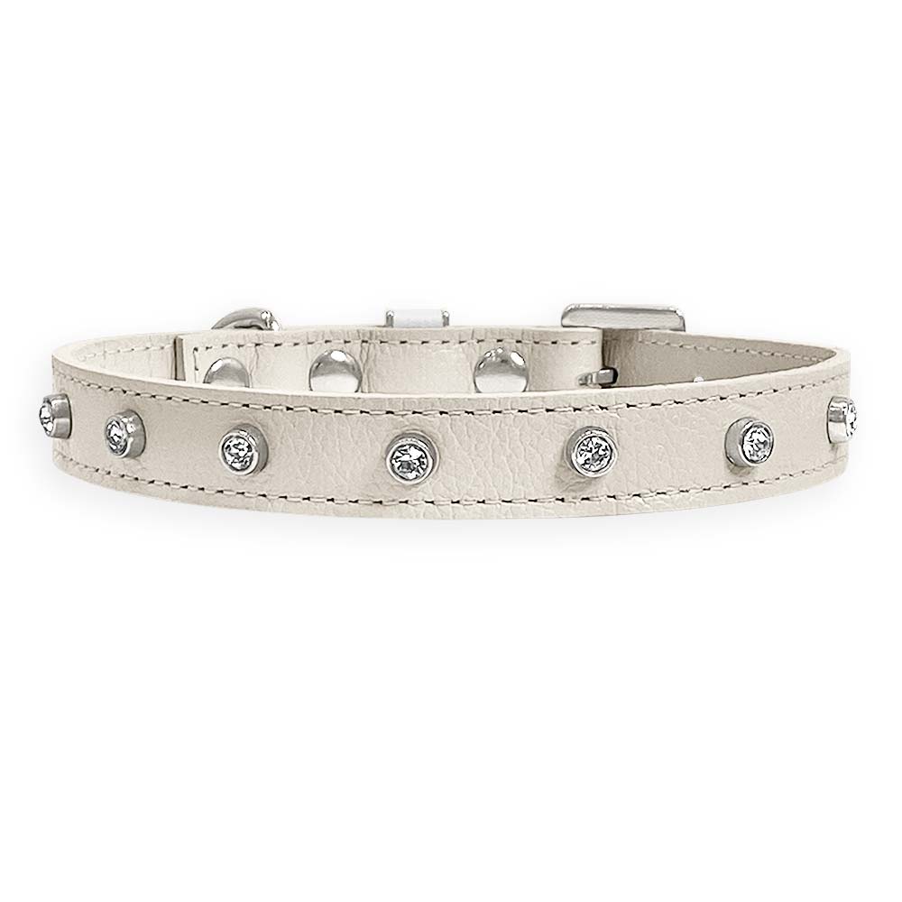 Coleira Personalizada para Cachorro com Strass | Alice