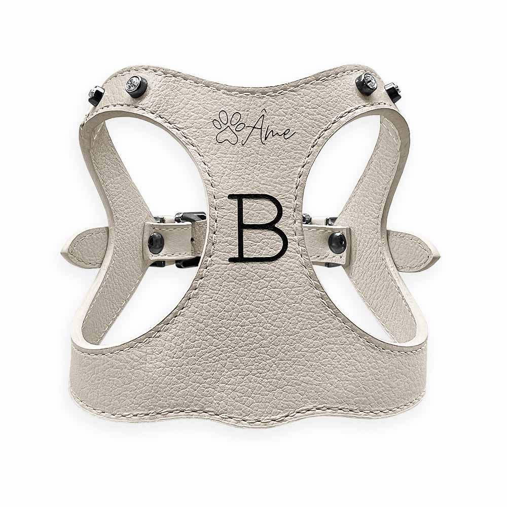 Peitoral de Couro para Cachorro Personalizado | Brownie