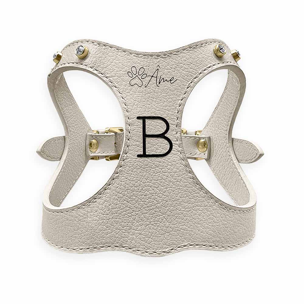Peitoral de Couro para Cachorro Personalizado | Brownie