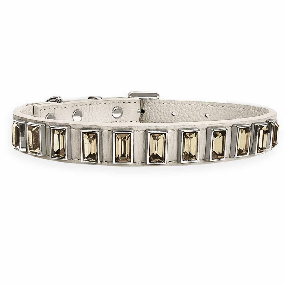 Coleira Personalizada para Cachorro com Strass | Ivy