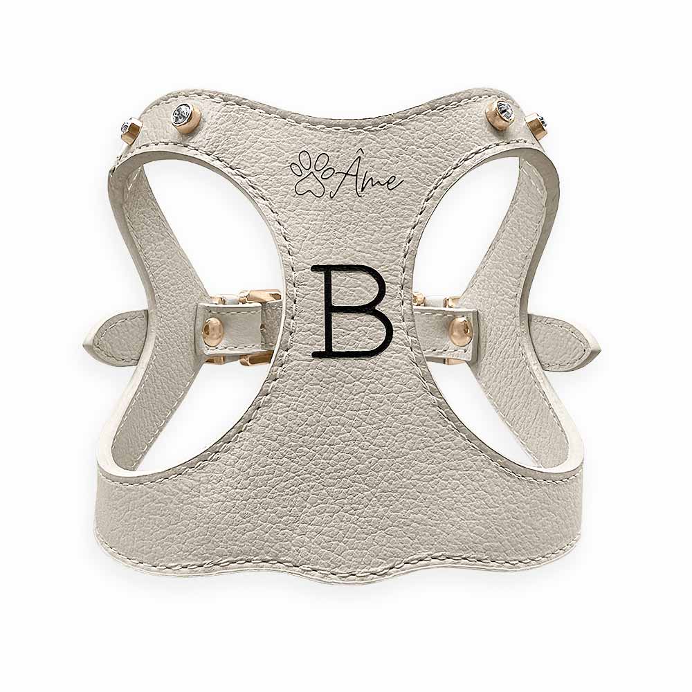 Peitoral de Couro para Cachorro Personalizado | Brownie