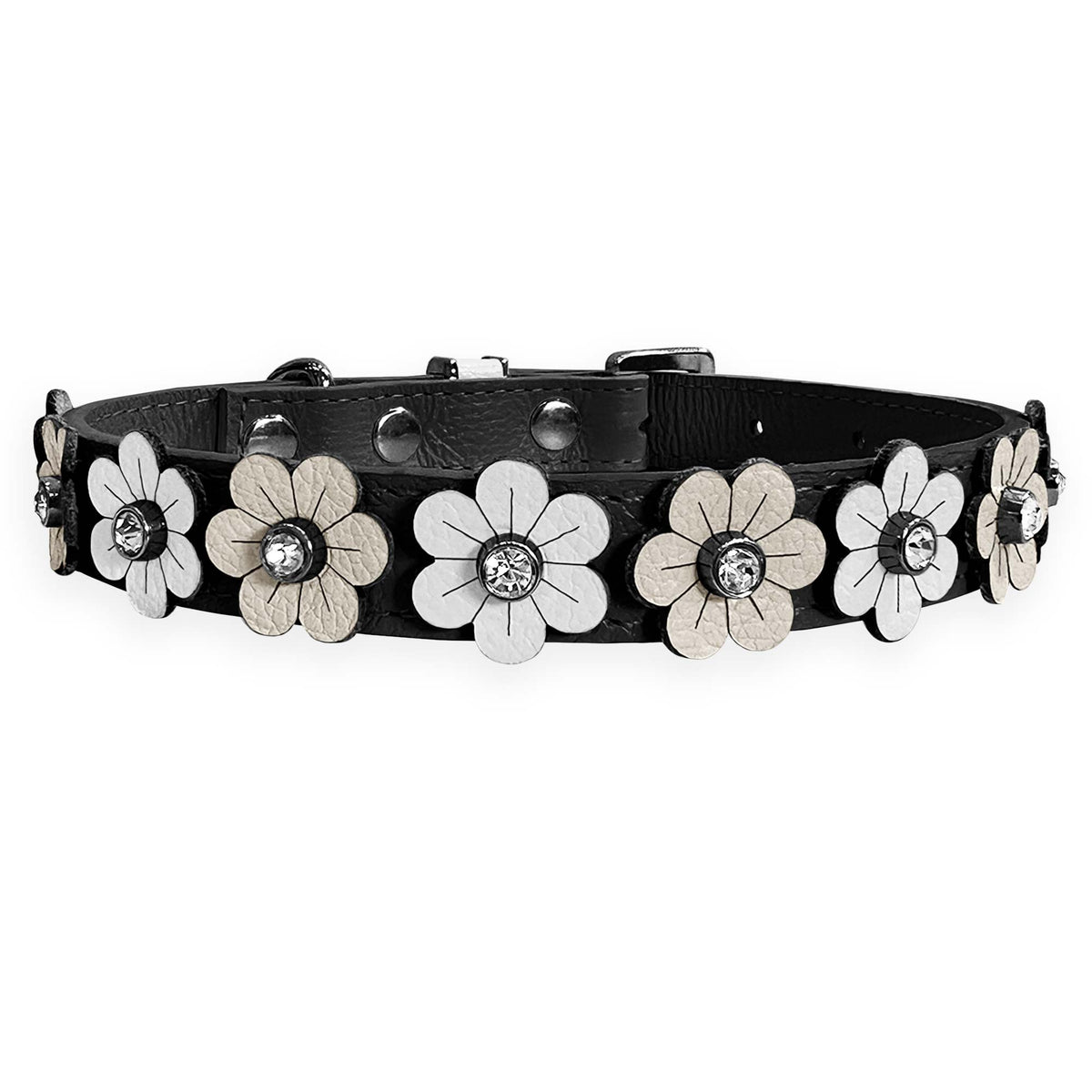 Coleira Personalizada para Cachorro com Flores | Prímula