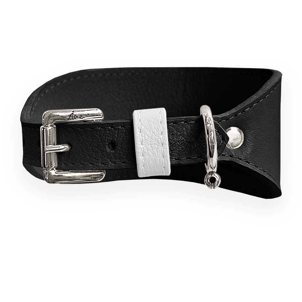 Coleira de Couro para Galgo com Design Anatômico