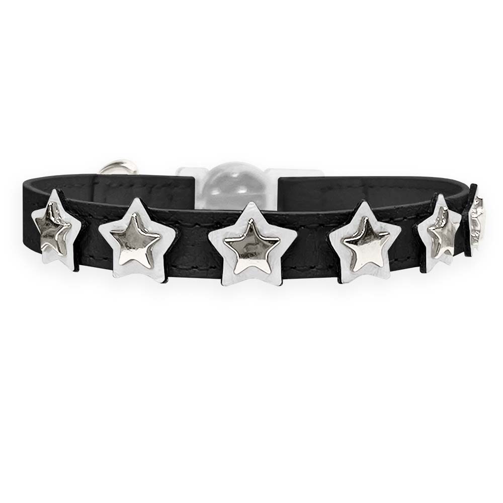 Coleira para Gato em Couro com Estrelas | Órion