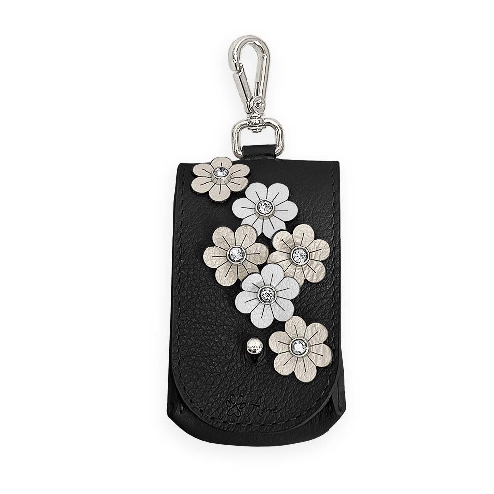 Porta Saquinhos Higiênicos de Couro com Flores | Prímula