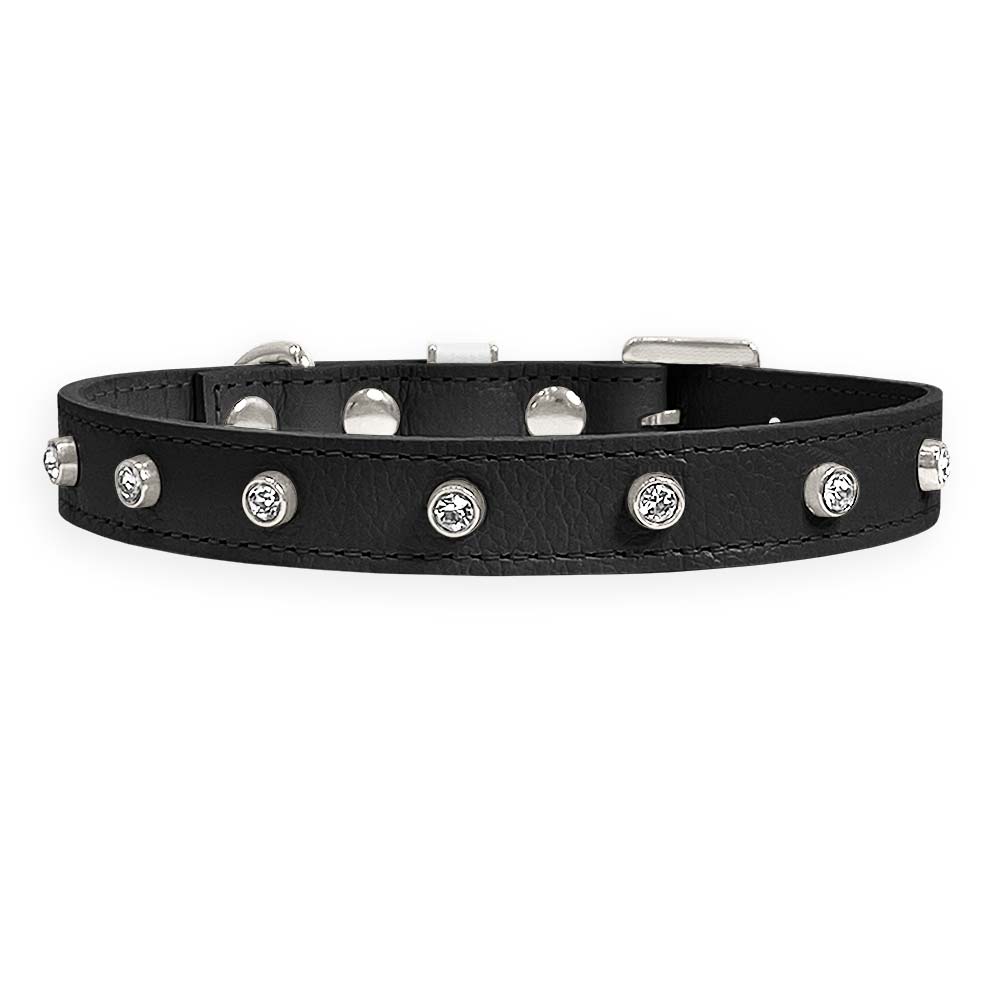 Coleira Personalizada para Cachorro com Strass | Alice