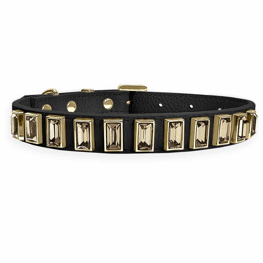 Coleira Personalizada para Cachorro com Strass | Ivy