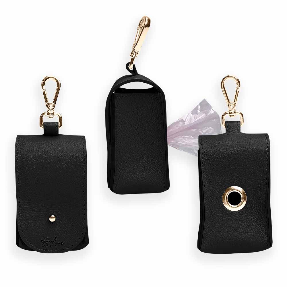 Porta Saquinhos Higiênicos de Couro para Cachorro