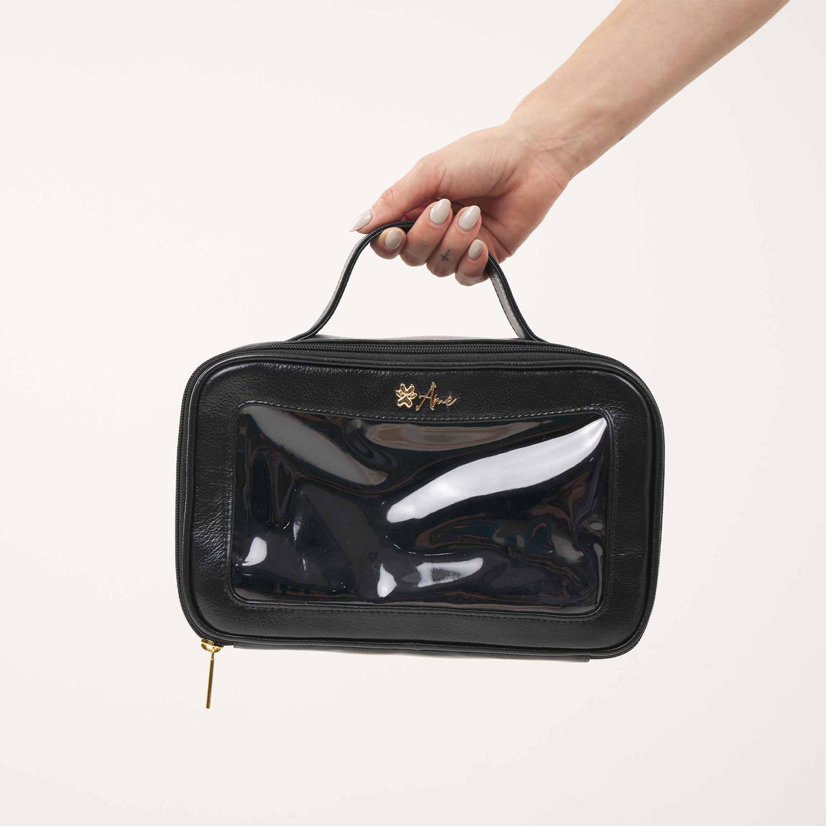 Necessaire de Couro Legítimo com Visor | Artesanal