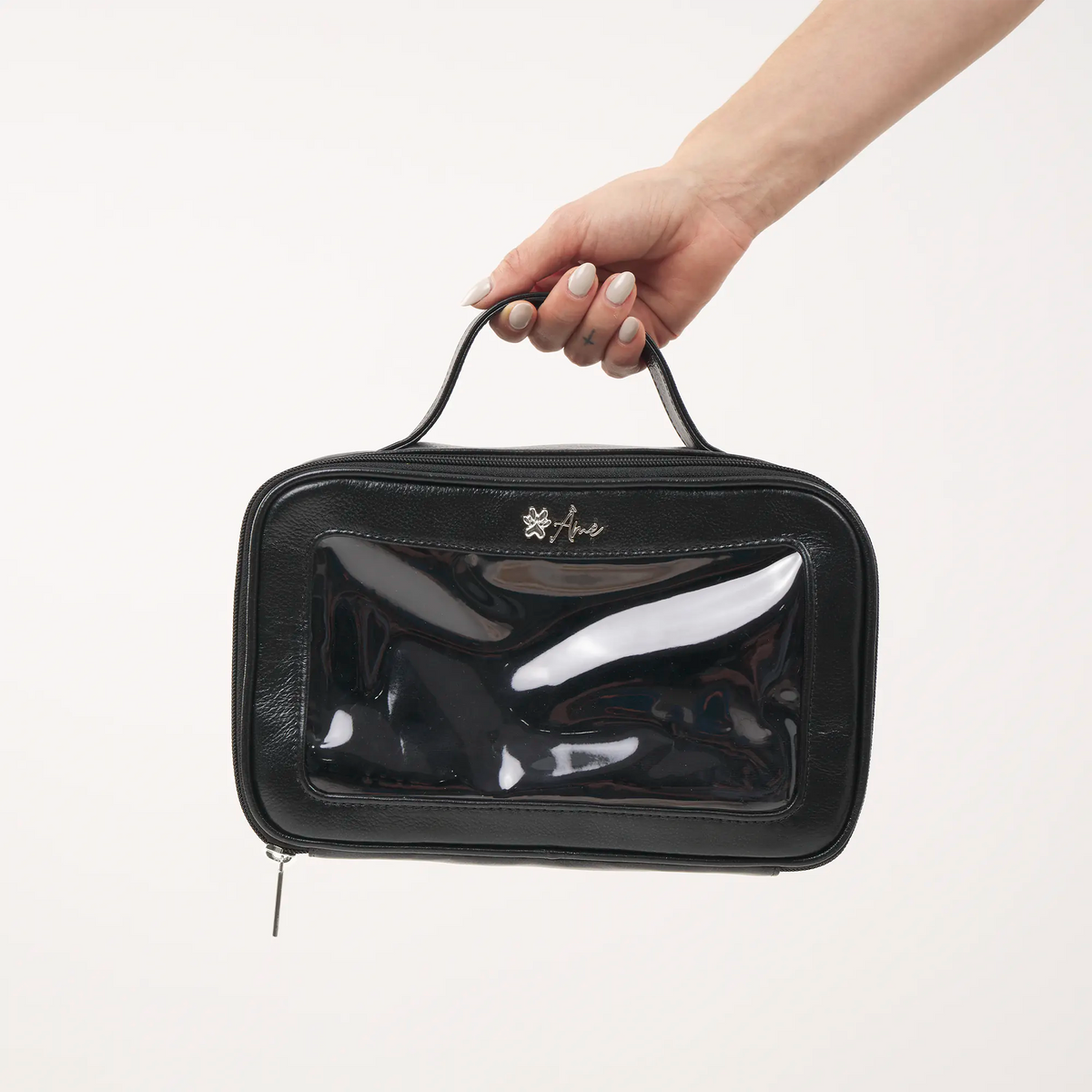 Necessaire de Couro Legítimo com Visor | Artesanal