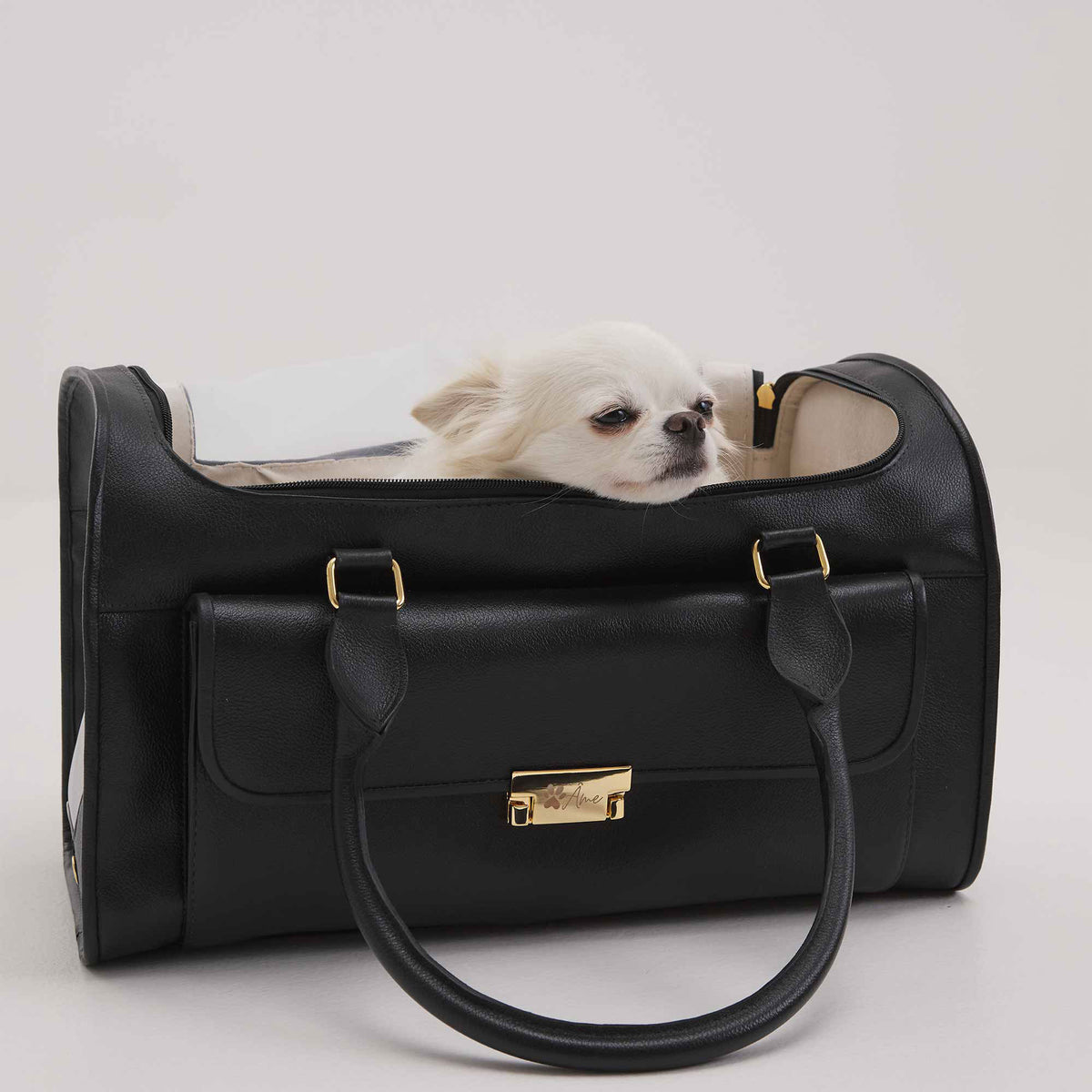Bolsa de Transporte Pet em Couro | Ollie