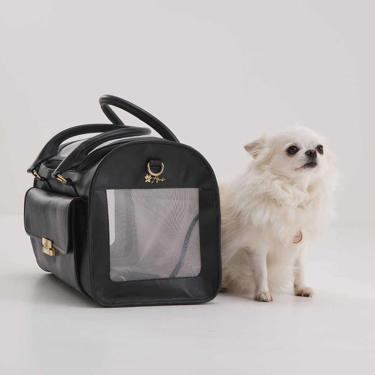 Bolsa de Transporte Pet em Couro | Ollie