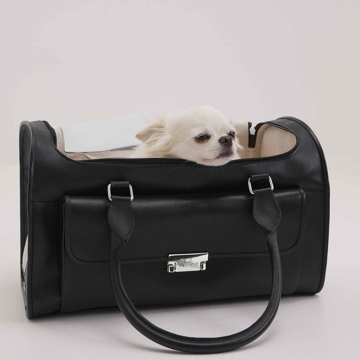 Bolsa de Transporte Pet em Couro | Ollie