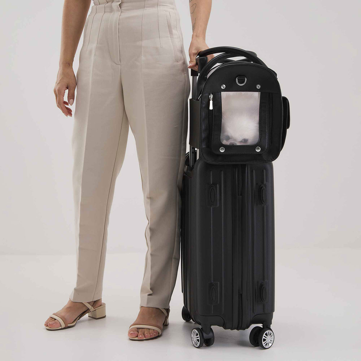 Bolsa de Transporte Pet em Couro | Ollie