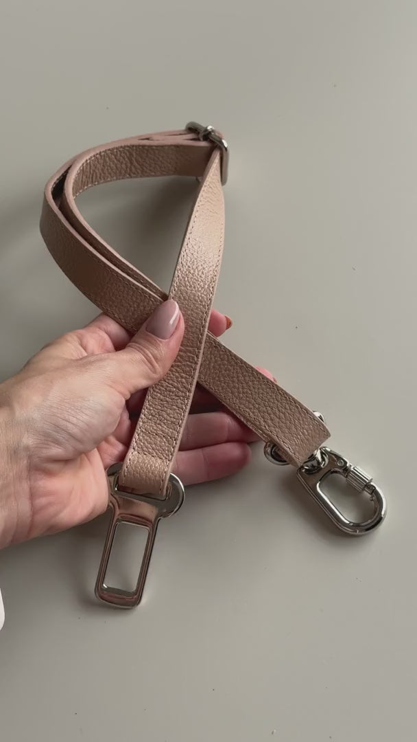 Cinto de Segurança para Cachorro em Couro