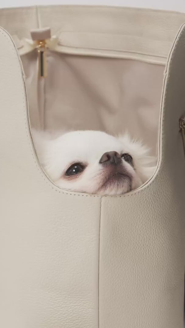 Bolsa de Passeio Pet em Couro | Lis
