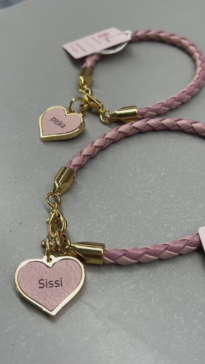 Colar Pet Personalizado em Couro Trançado | Fifi