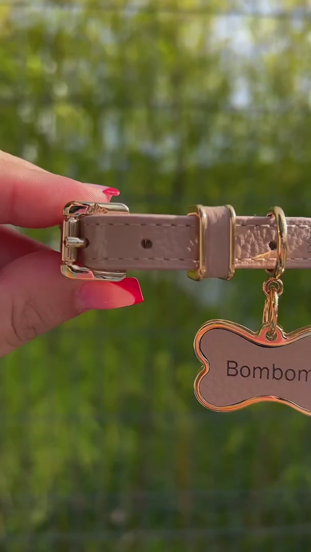 Coleira Personalizada para Cachorro com Flor | Kylie