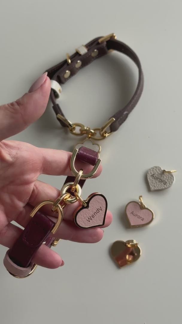 Coleira Personalizada para Cachorro com Corrente | Julie