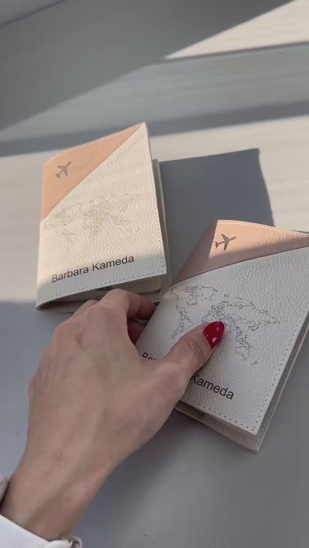 Porta-Passaporte Personalizado em Couro Legítimo