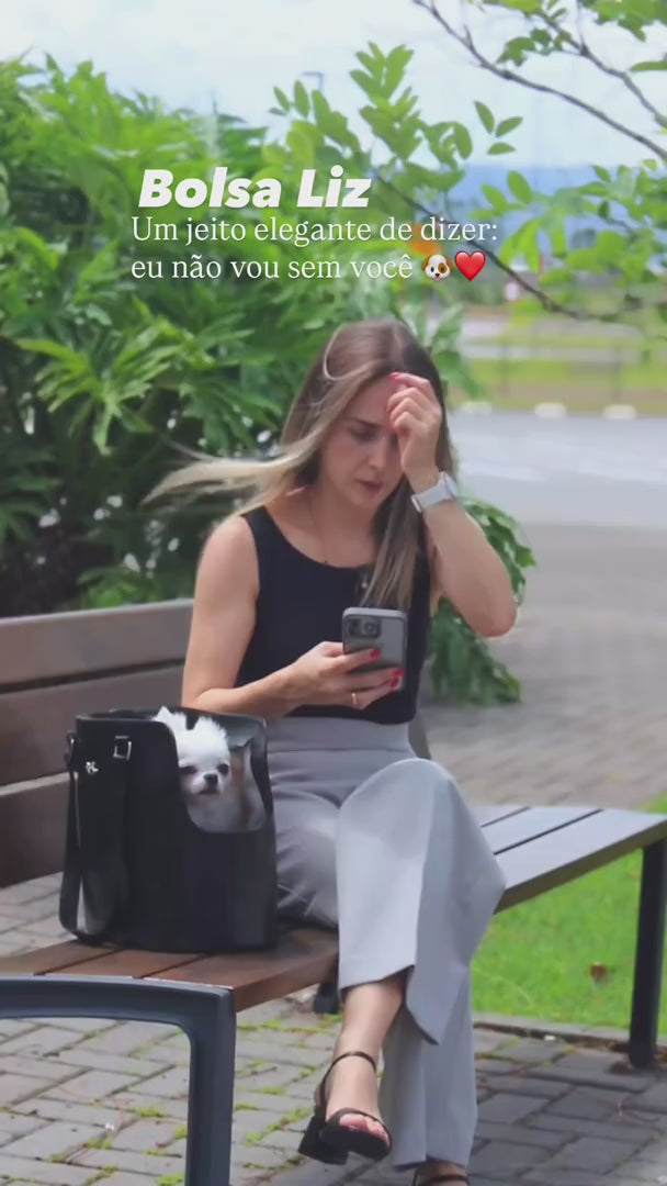 Bolsa de Passeio Pet em Couro | Lis