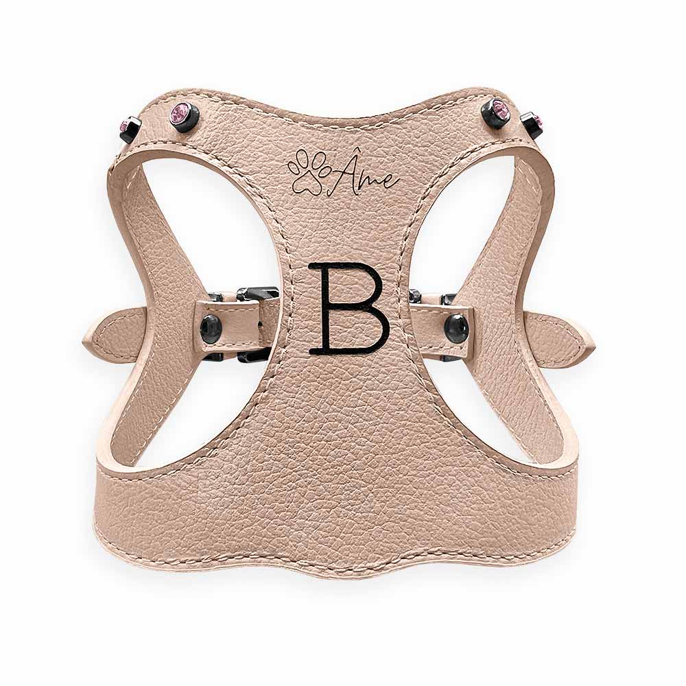 Peitoral de Couro para Cachorro Personalizado | Brownie
