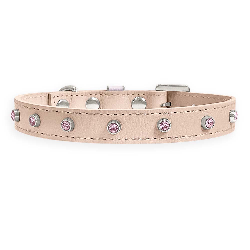 Coleira Personalizada para Cachorro com Strass | Alice