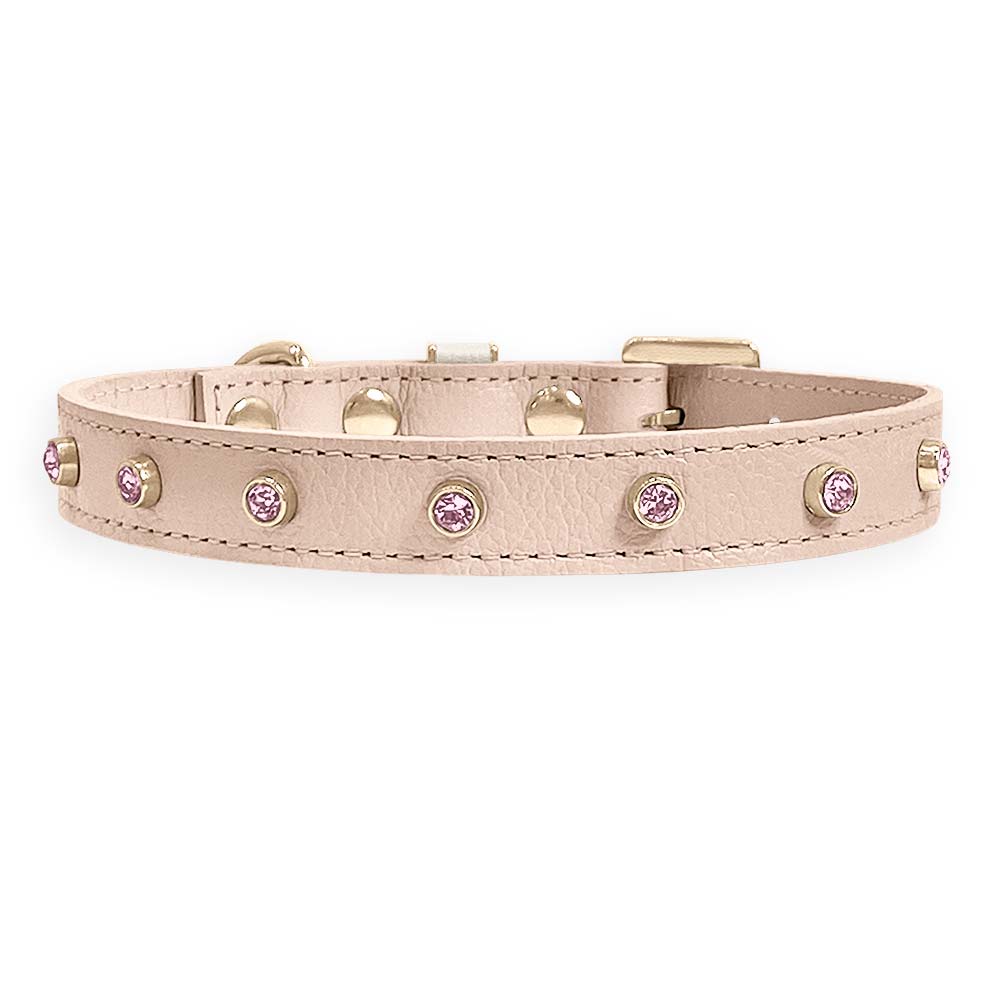 Coleira Personalizada para Cachorro com Strass | Alice