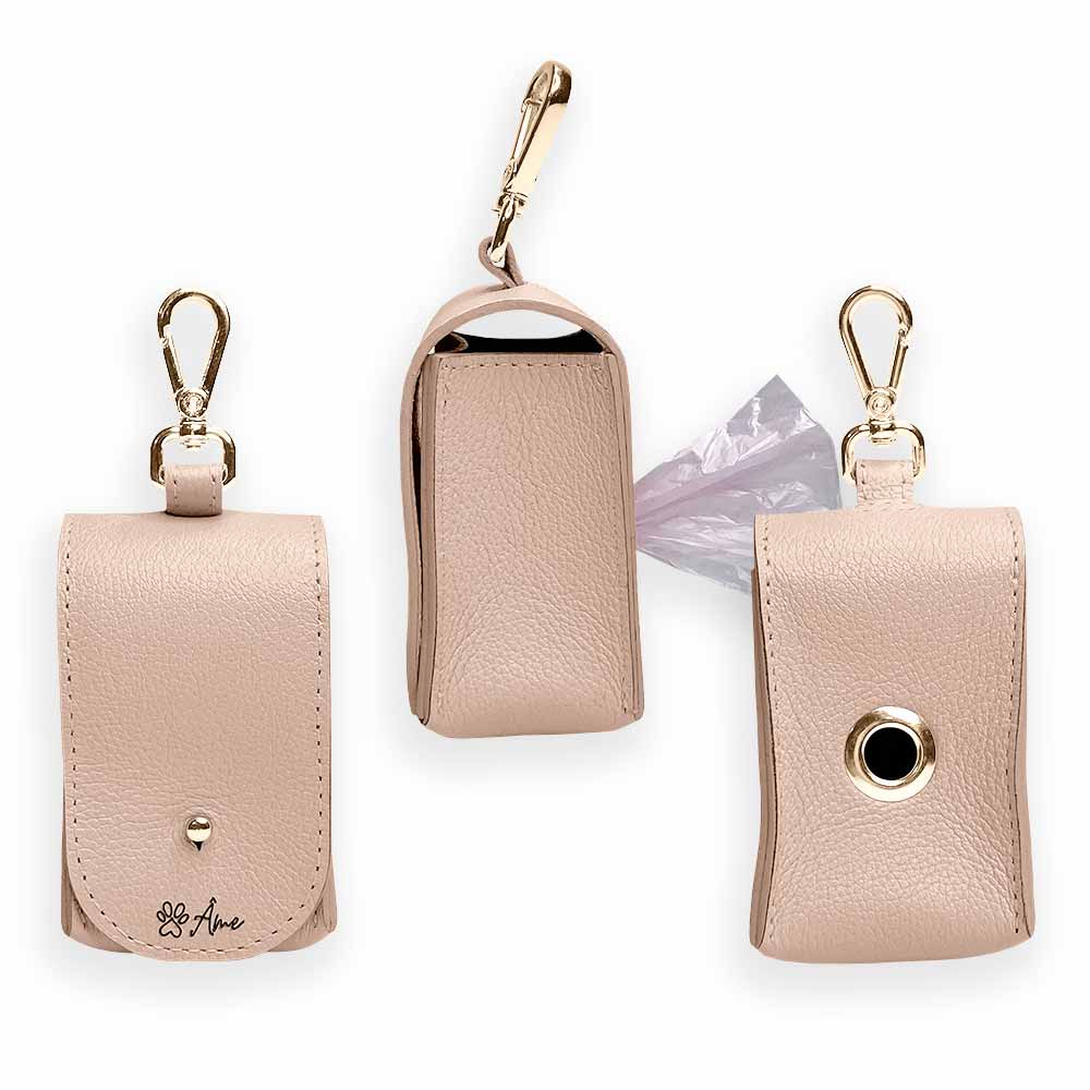 Porta Saquinhos Higiênicos de Couro para Cachorro