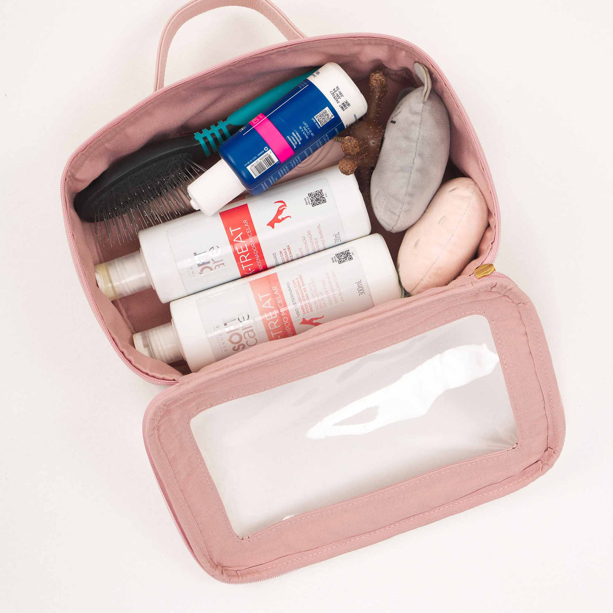 Necessaire de Couro Legítimo com Visor | Artesanal