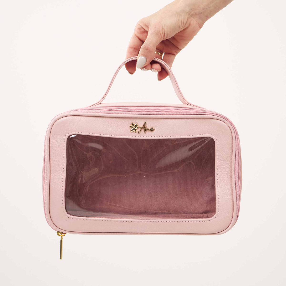 Necessaire de Couro Legítimo com Visor | Artesanal
