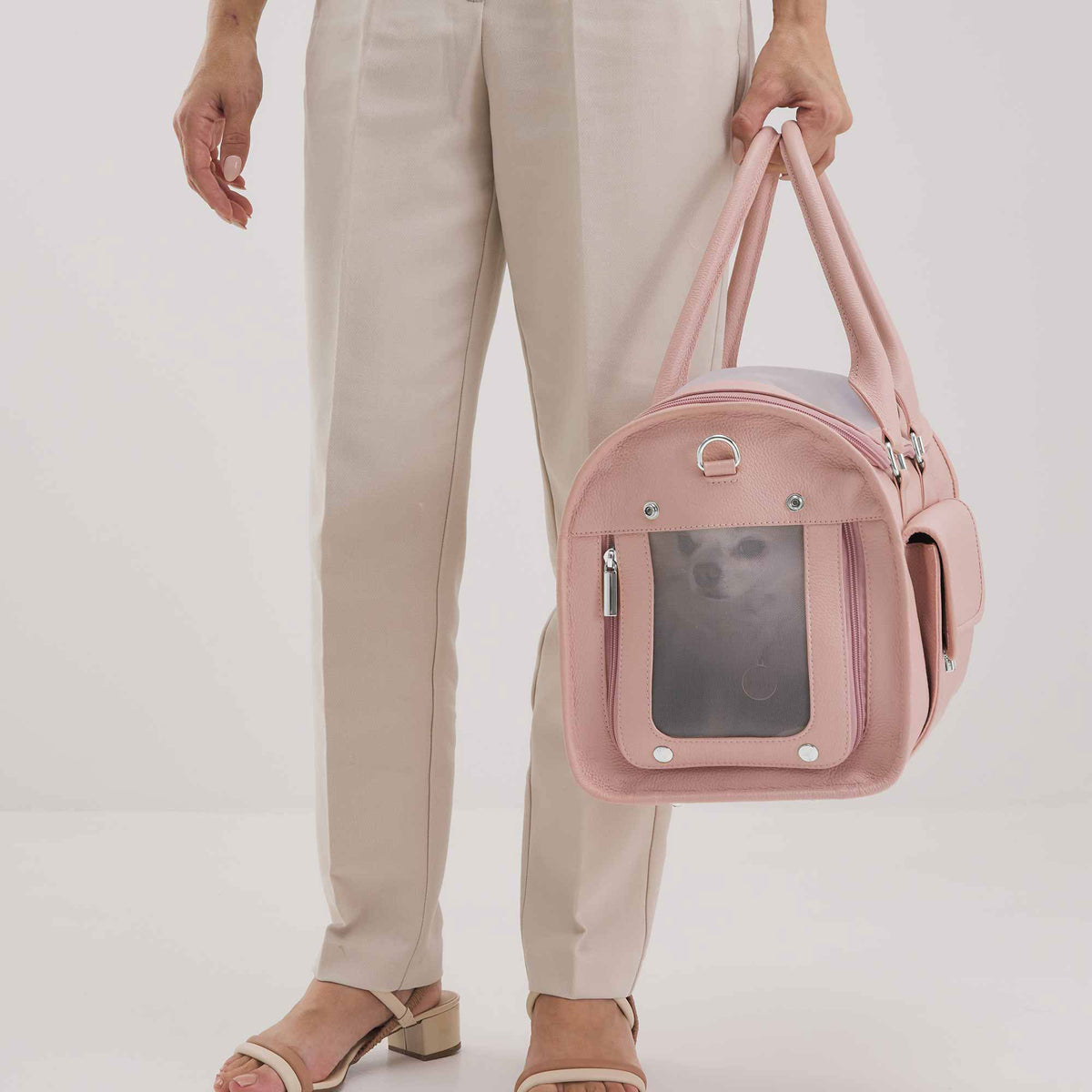 Bolsa de Transporte Pet em Couro | Ollie