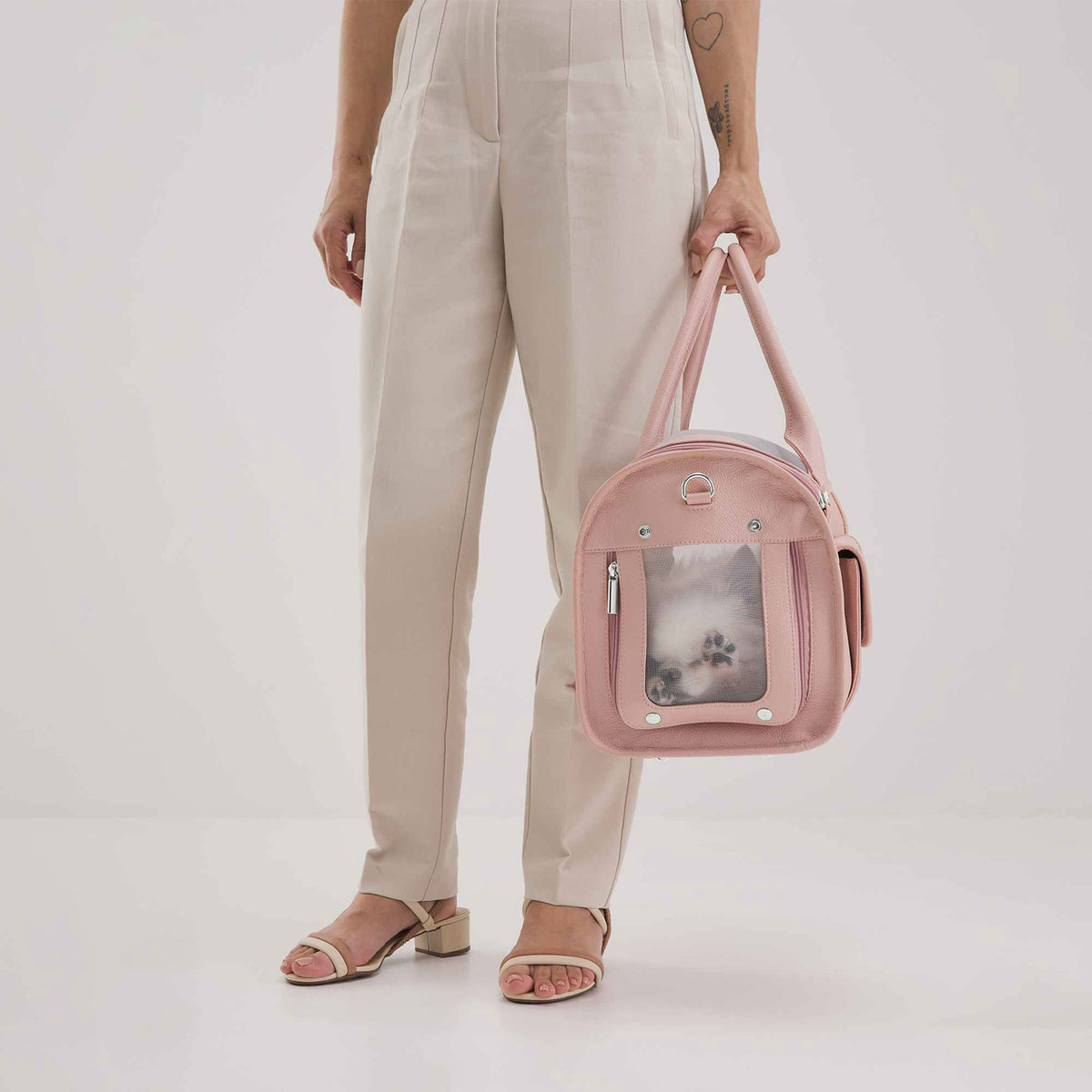 Bolsa de Transporte Pet em Couro | Ollie