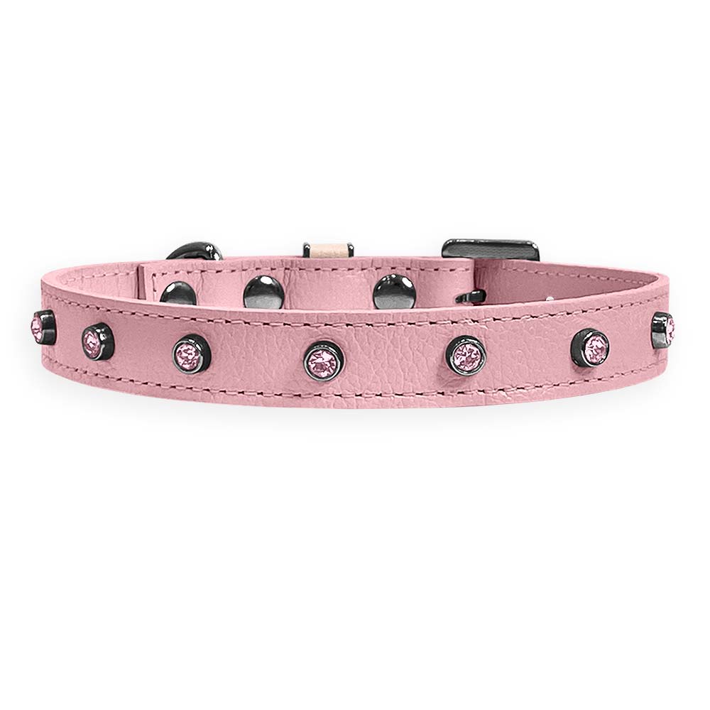 Coleira Personalizada para Cachorro com Strass | Alice