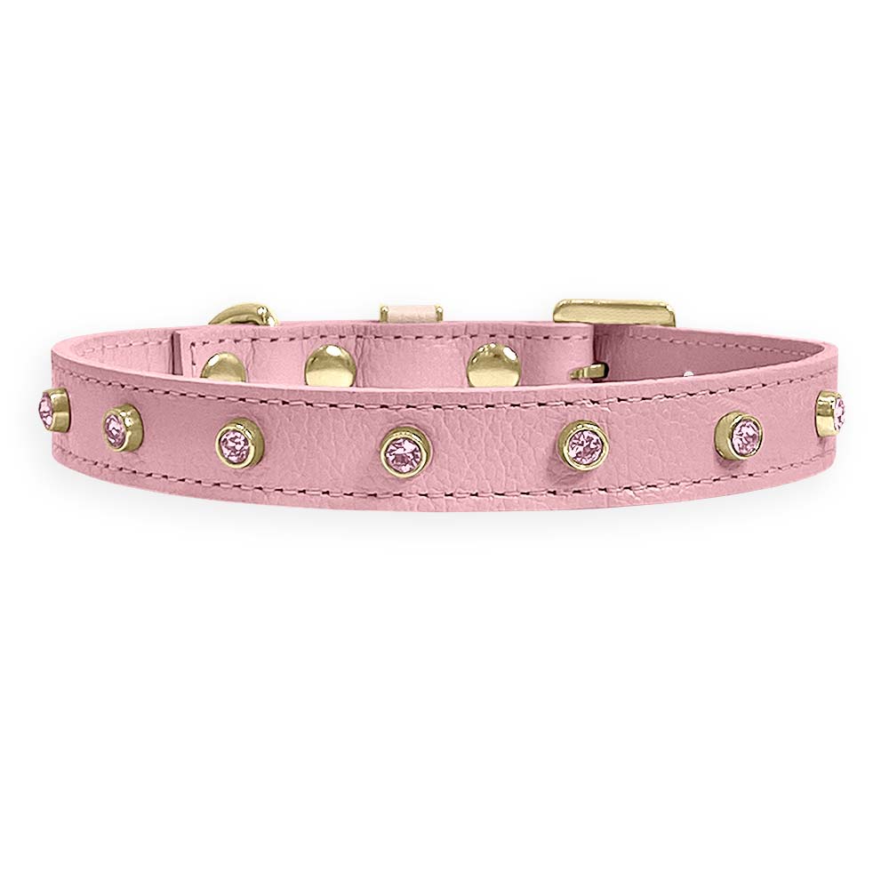 Coleira Personalizada para Cachorro com Strass | Alice