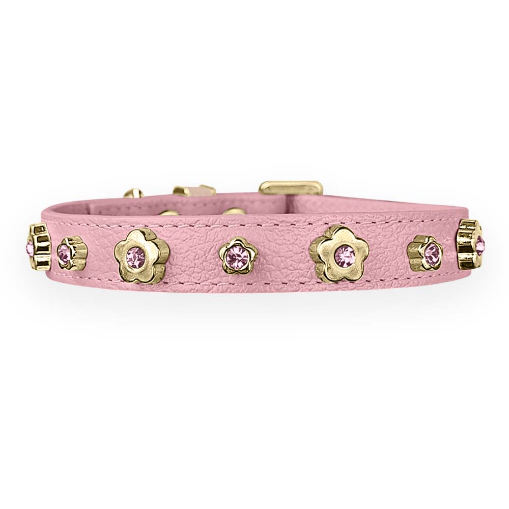 Coleira Personalizada para Cachorro com Flor | Kylie