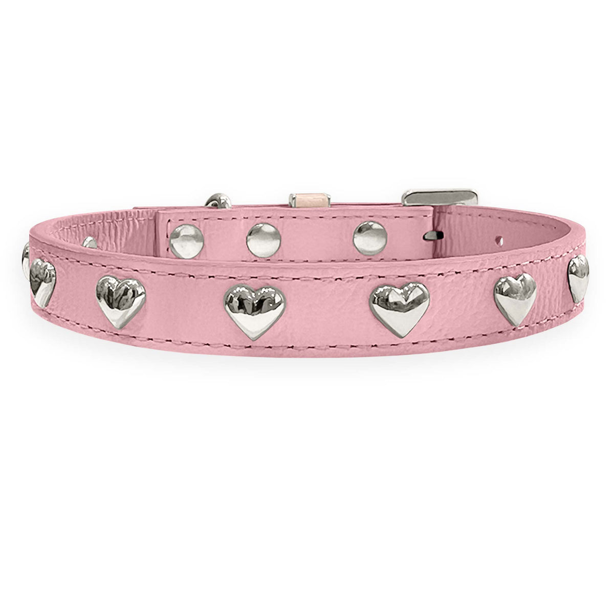Coleira Personalizada para Cachorro com Corações | Stella
