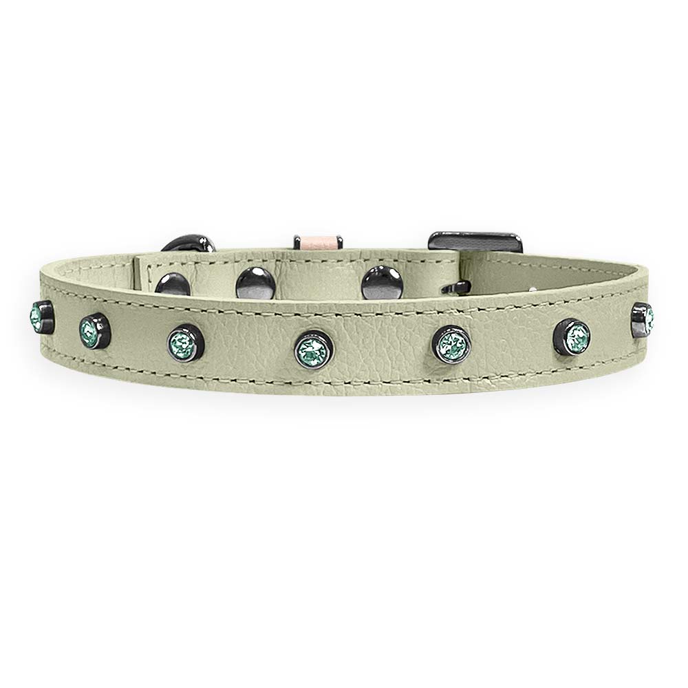 Coleira Personalizada para Cachorro com Strass | Alice