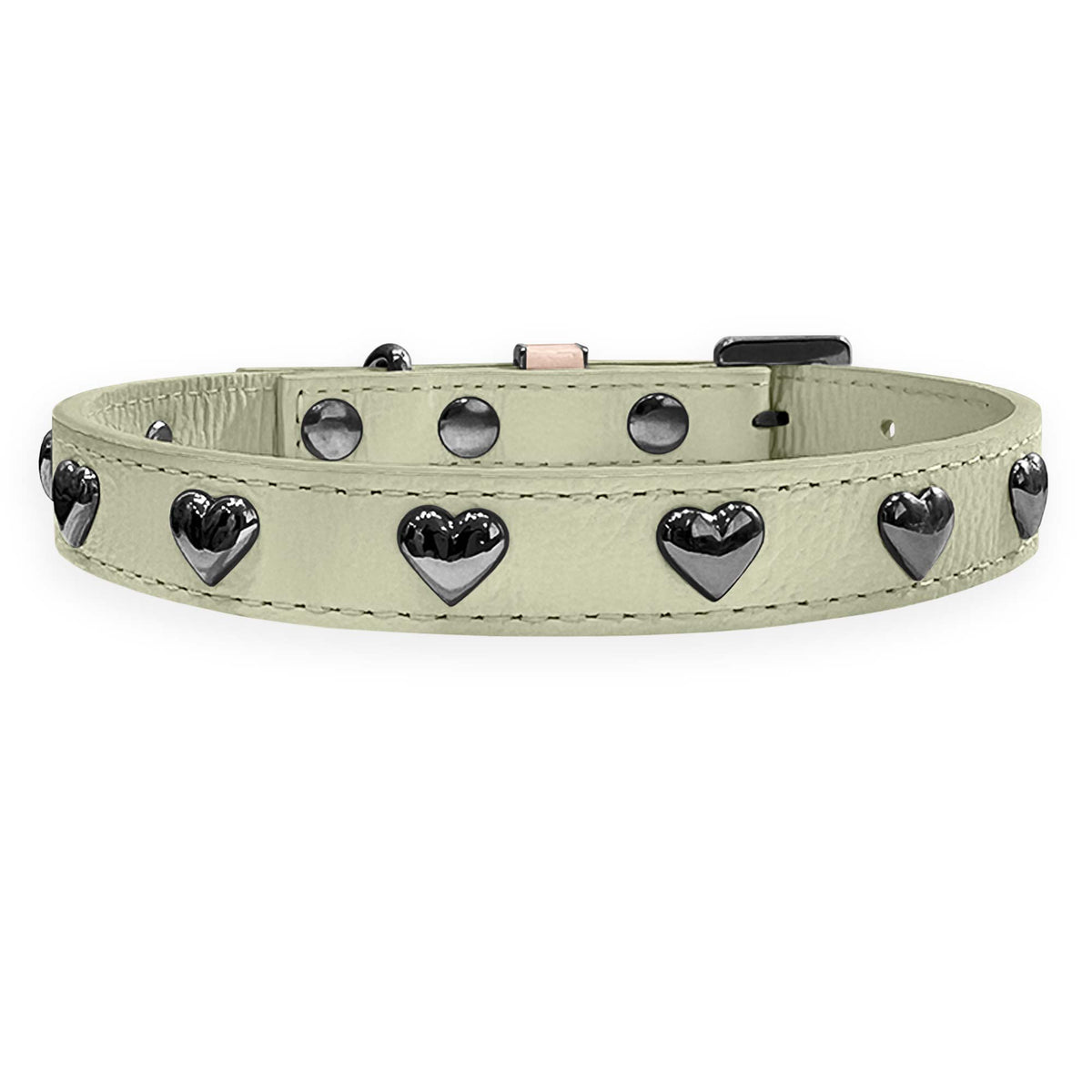 Coleira Personalizada para Cachorro com Corações | Stella