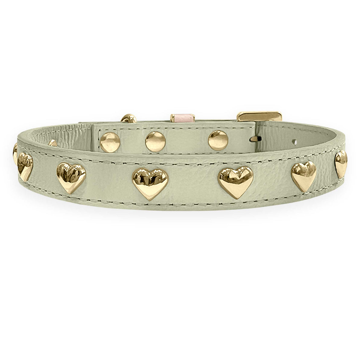 Coleira Personalizada para Cachorro com Corações | Stella