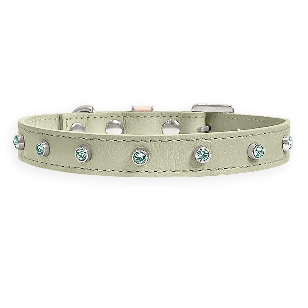 Coleira Personalizada para Cachorro com Strass | Alice